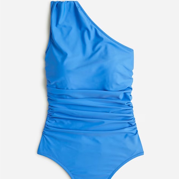 J.Crew Ruched One-Shoulder One-Piece Swim NWT, size 12 - Picture 1 of 8